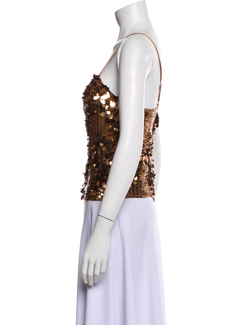 Ramy Brook Square Neckline Sleeveless Crop Top