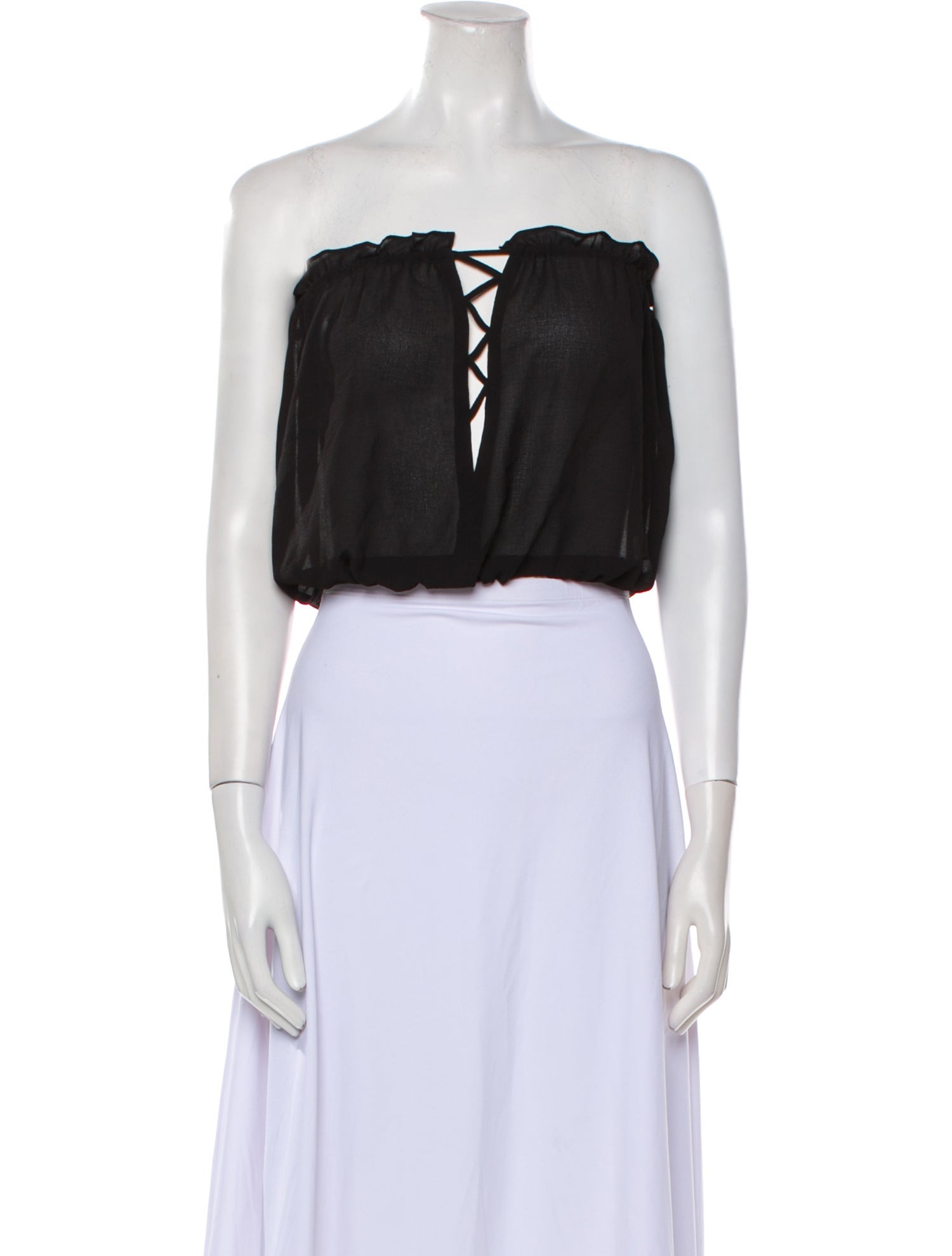 Ramy Brook Strapless Crop Top