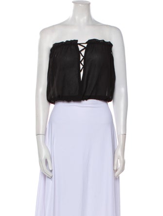 Ramy Brook Strapless Crop Top