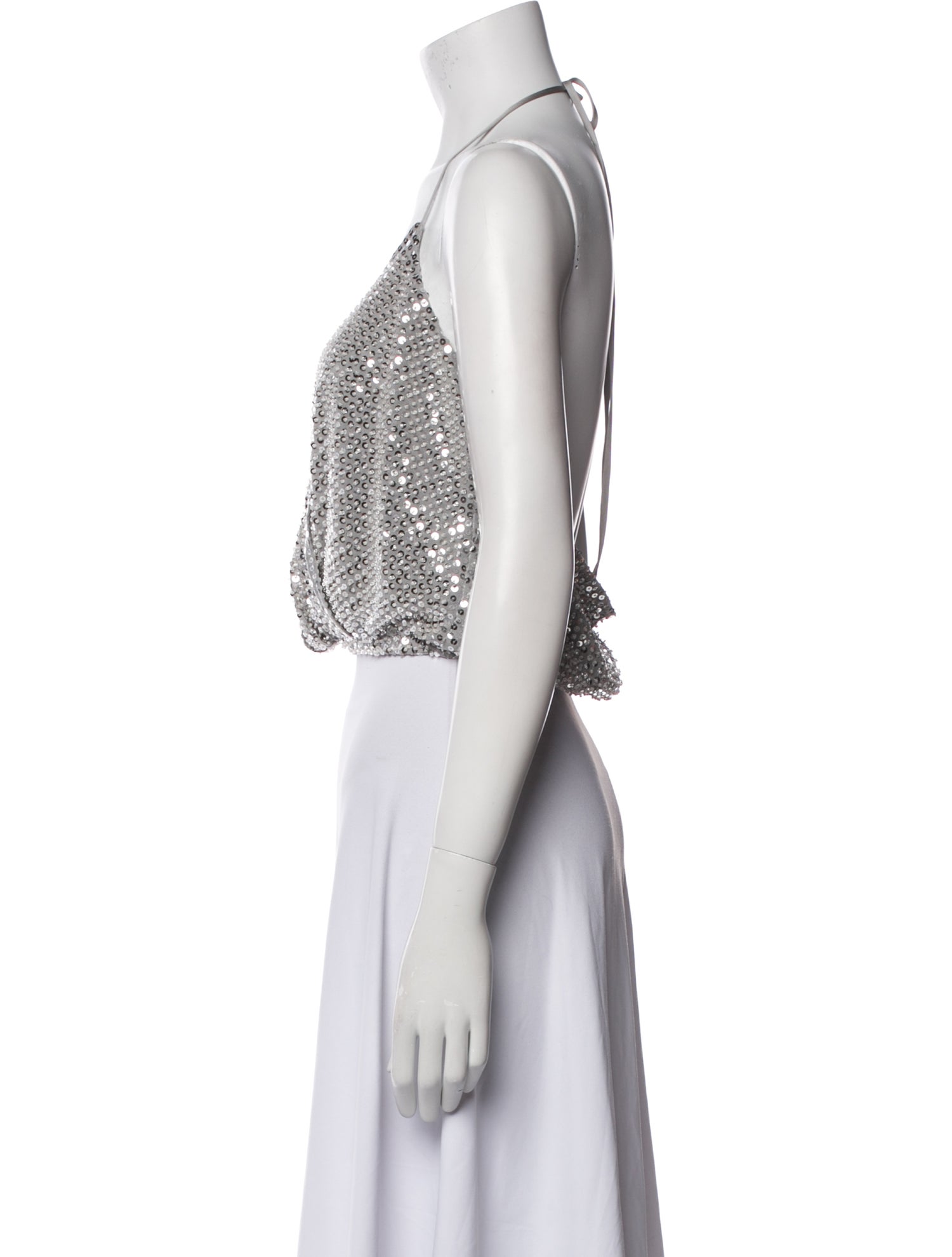 Ramy Brook Printed Halterneck Crop Top w/ Tags