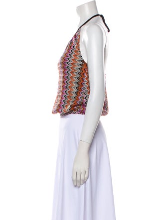 Ramy Brook Printed Halterneck Crop Top