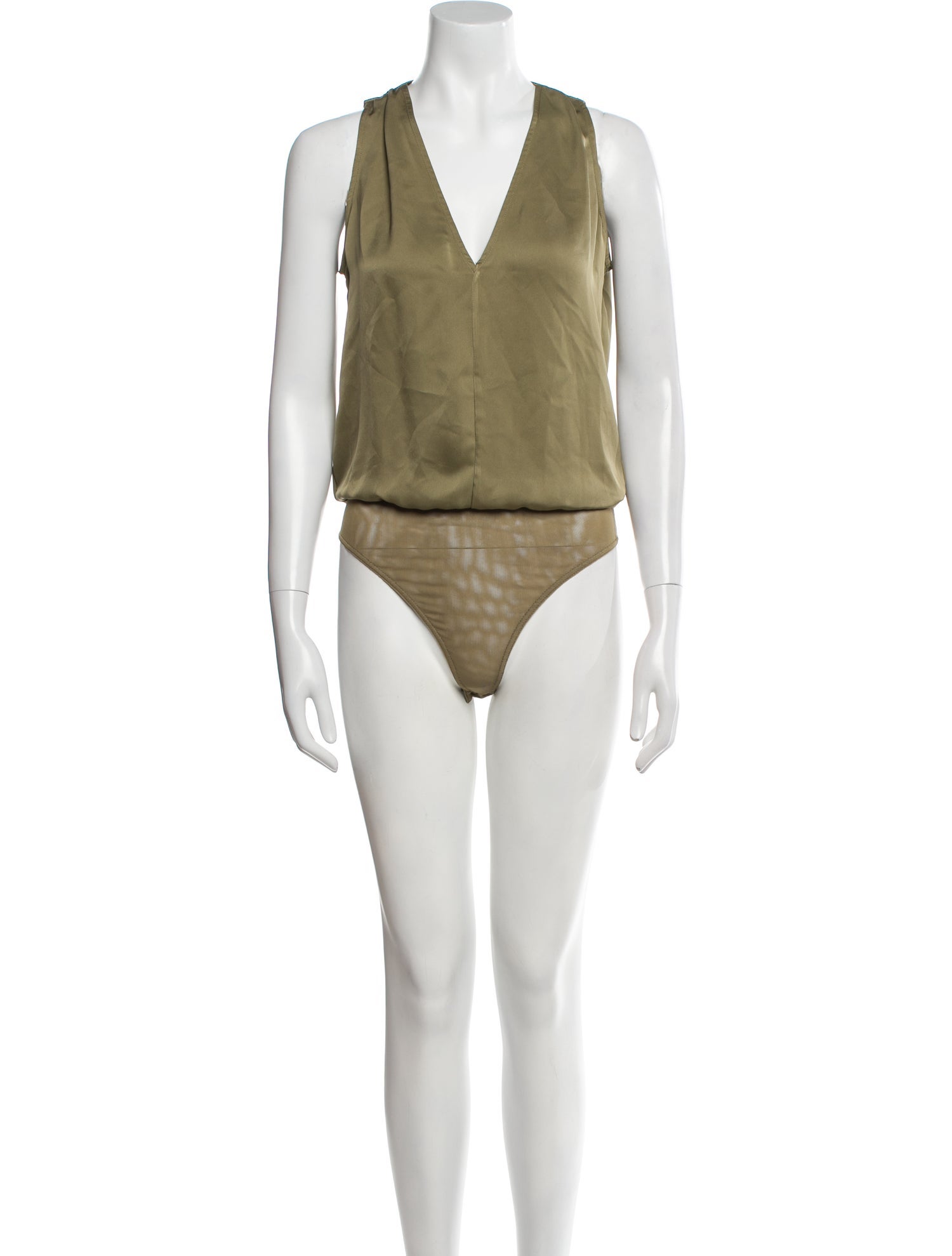 Ramy Brook V-Neck Sleeveless Bodysuit