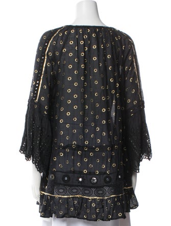 Ramy Brook Polka Dot Print V-Neck Tunic