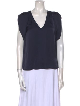 Ramy Brook V-Neck Short Sleeve Blouse