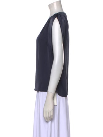 Ramy Brook V-Neck Short Sleeve Blouse