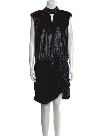 Ramy Brook Mock Neck Mini Dress