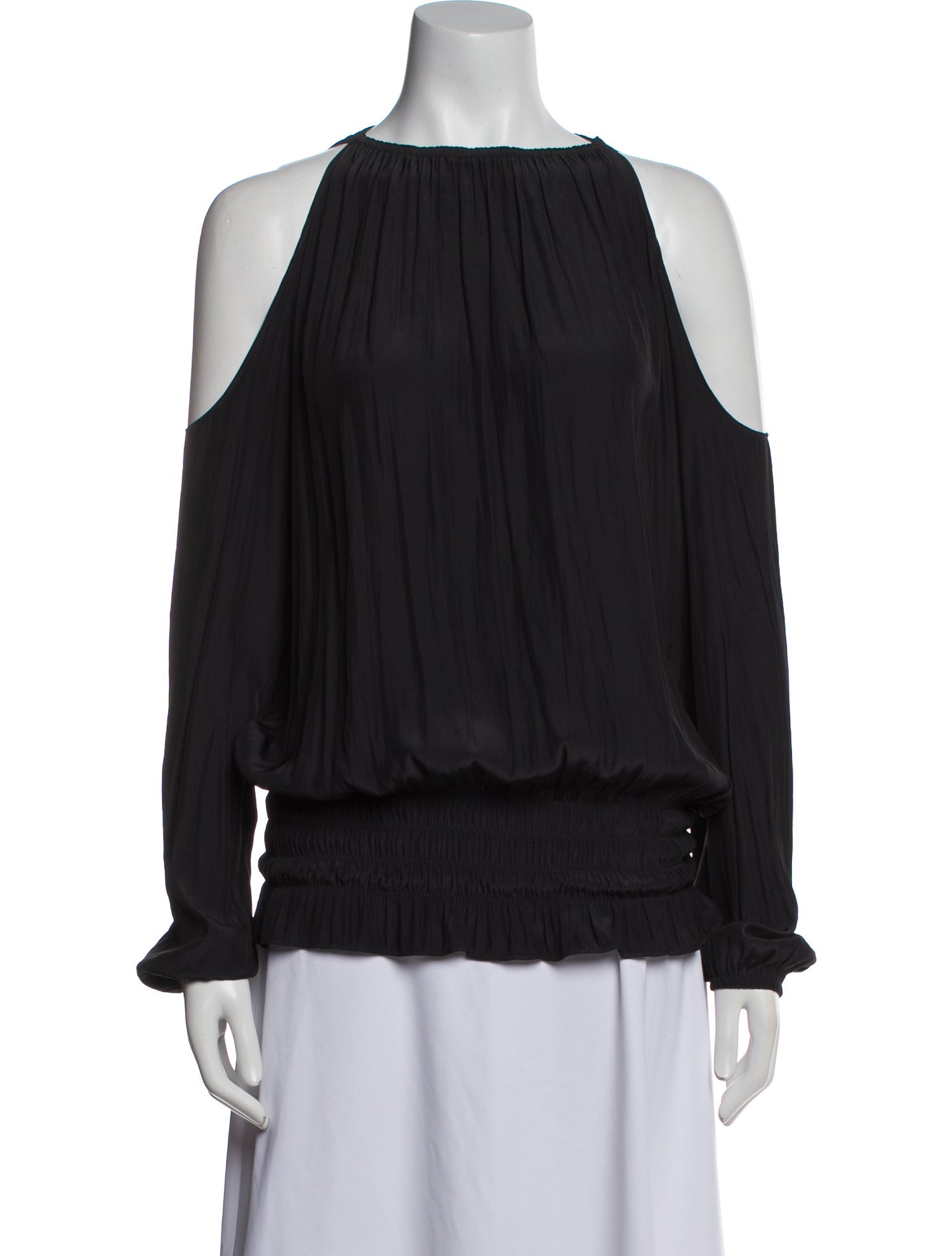Ramy Brook Scoop Neck Long Sleeve Blouse