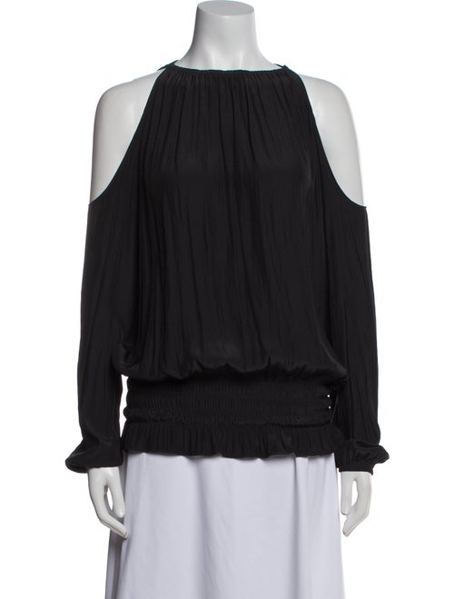 Ramy Brook Scoop Neck Long Sleeve Blouse