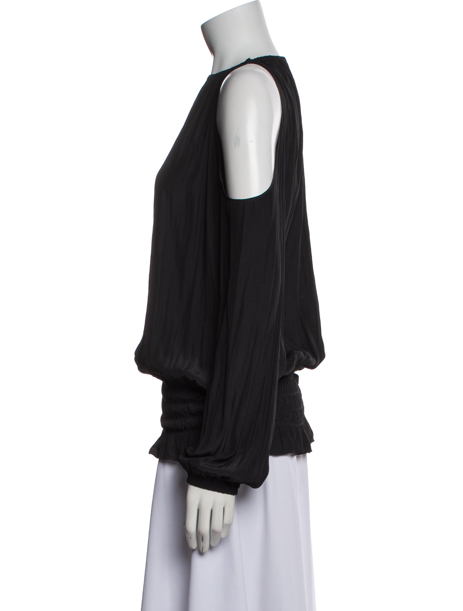 Ramy Brook Scoop Neck Long Sleeve Blouse