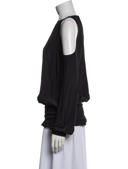 Ramy Brook Scoop Neck Long Sleeve Blouse