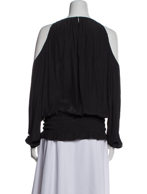 Ramy Brook Scoop Neck Long Sleeve Blouse