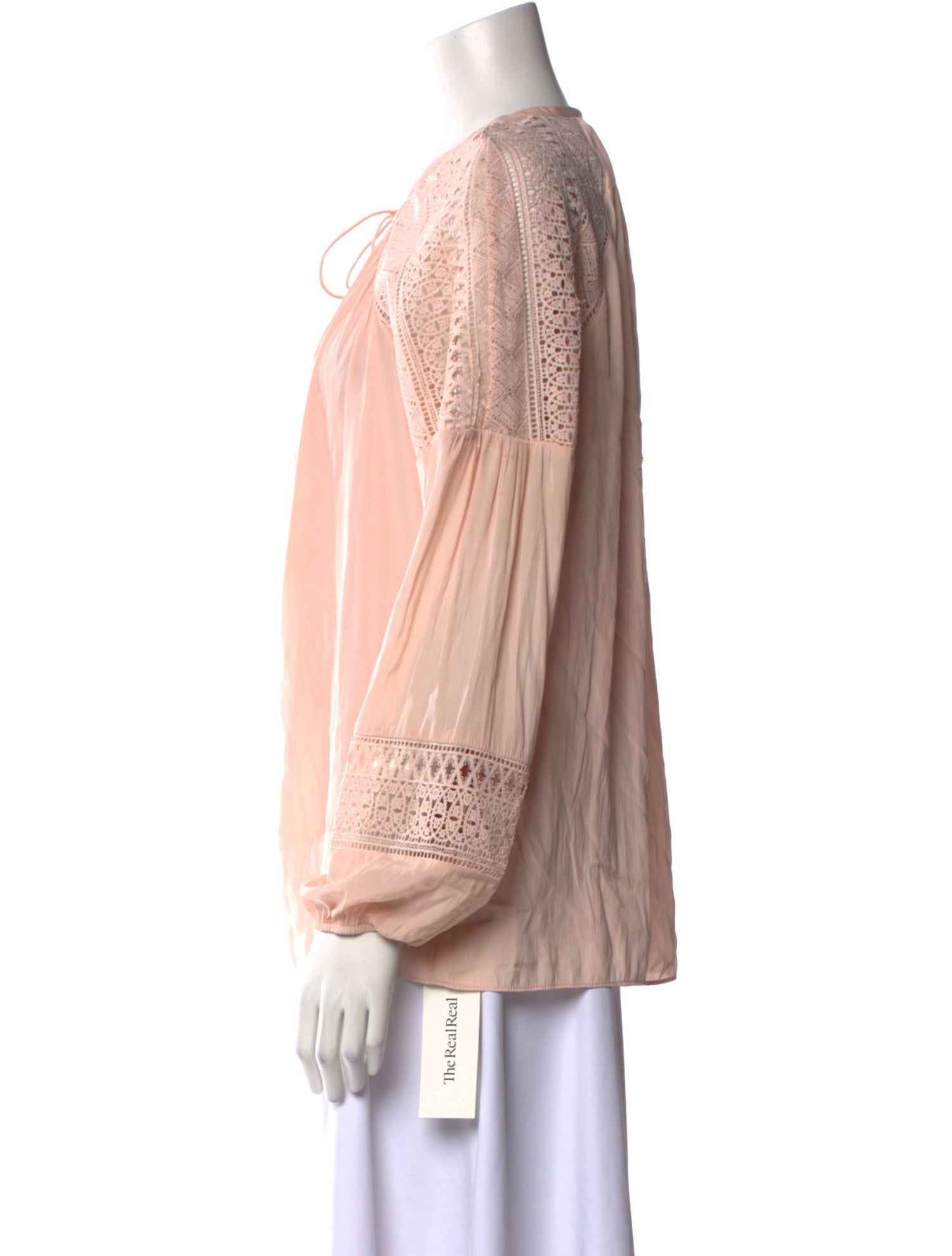 Ramy Brook Crew Neck Long Sleeve Blouse