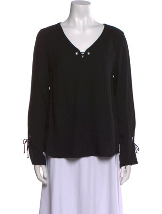 Ramy Brook V-Neck Long Sleeve Blouse