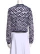 Ramy Brook Graphic Print Crew Neck Sweater