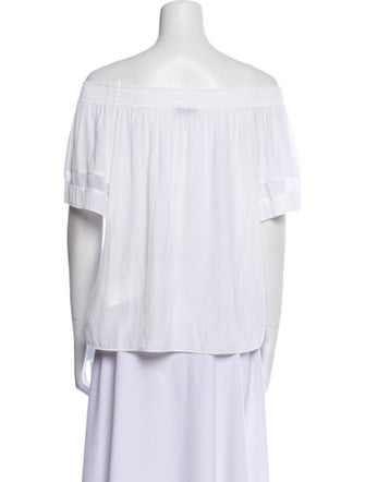 Ramy Brook Off-The-Shoulder Short Sleeve Blouse