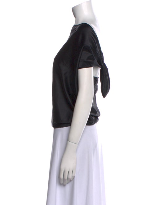 Ramy Brook Silk Bateau Neckline Top