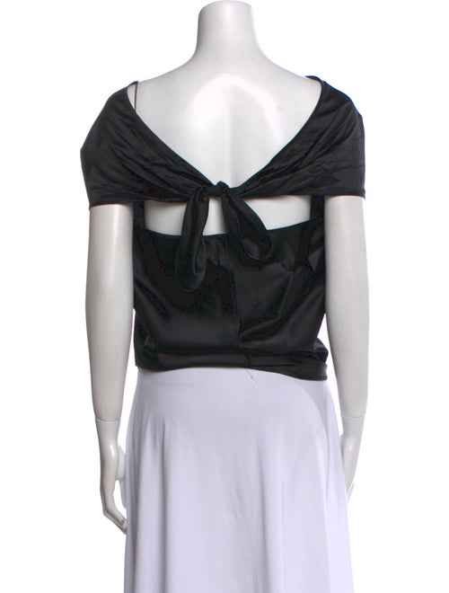 Ramy Brook Silk Bateau Neckline Top