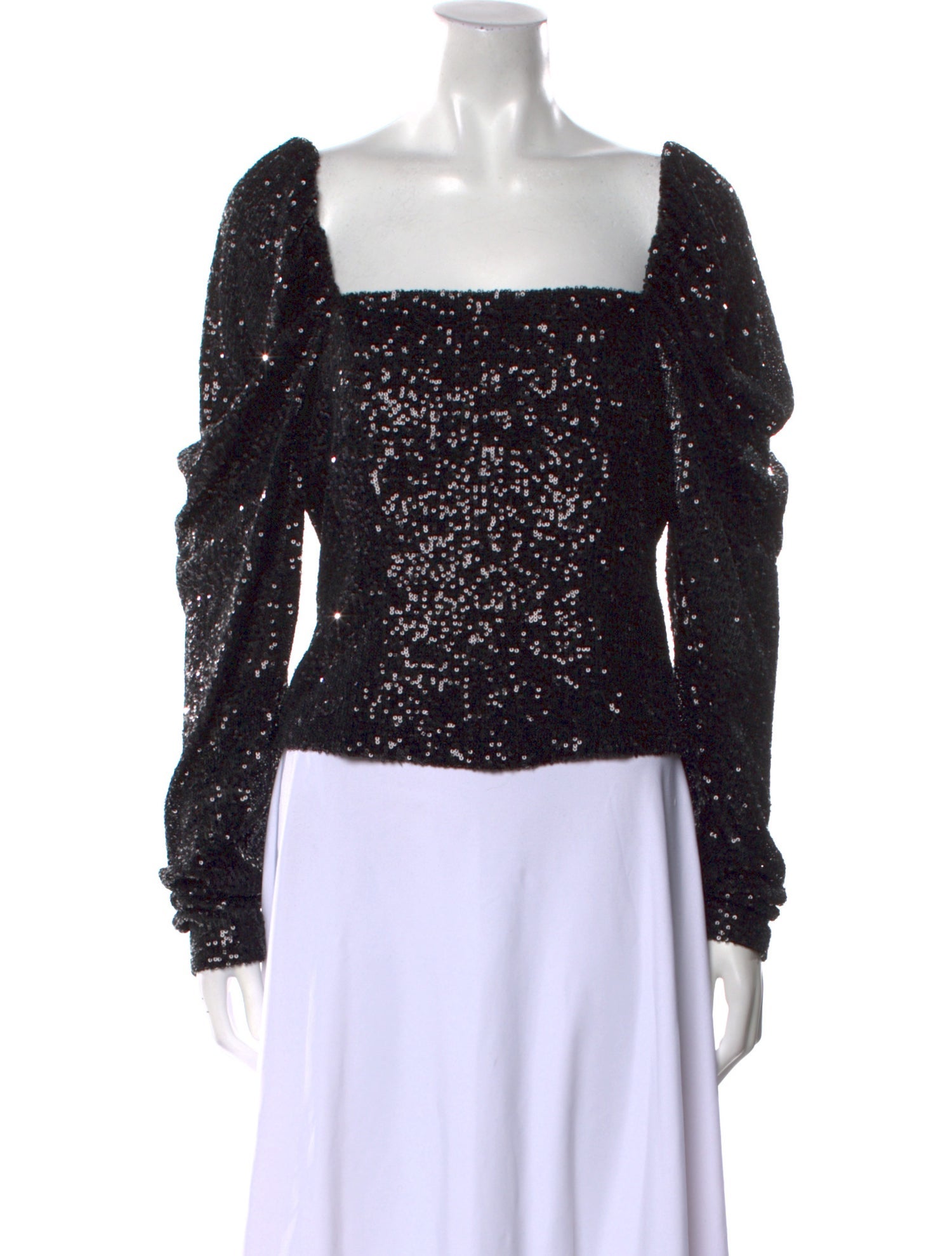 Ramy Brook Patterned Square Neckline Crop Top