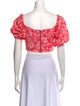 Ramy Brook Floral Print Square Neckline Crop Top