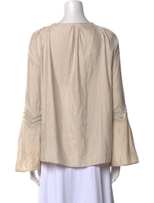 Ramy Brook Scoop Neck Long Sleeve Blouse