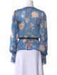 Ramy Brook Floral Print V-Neck Blouse