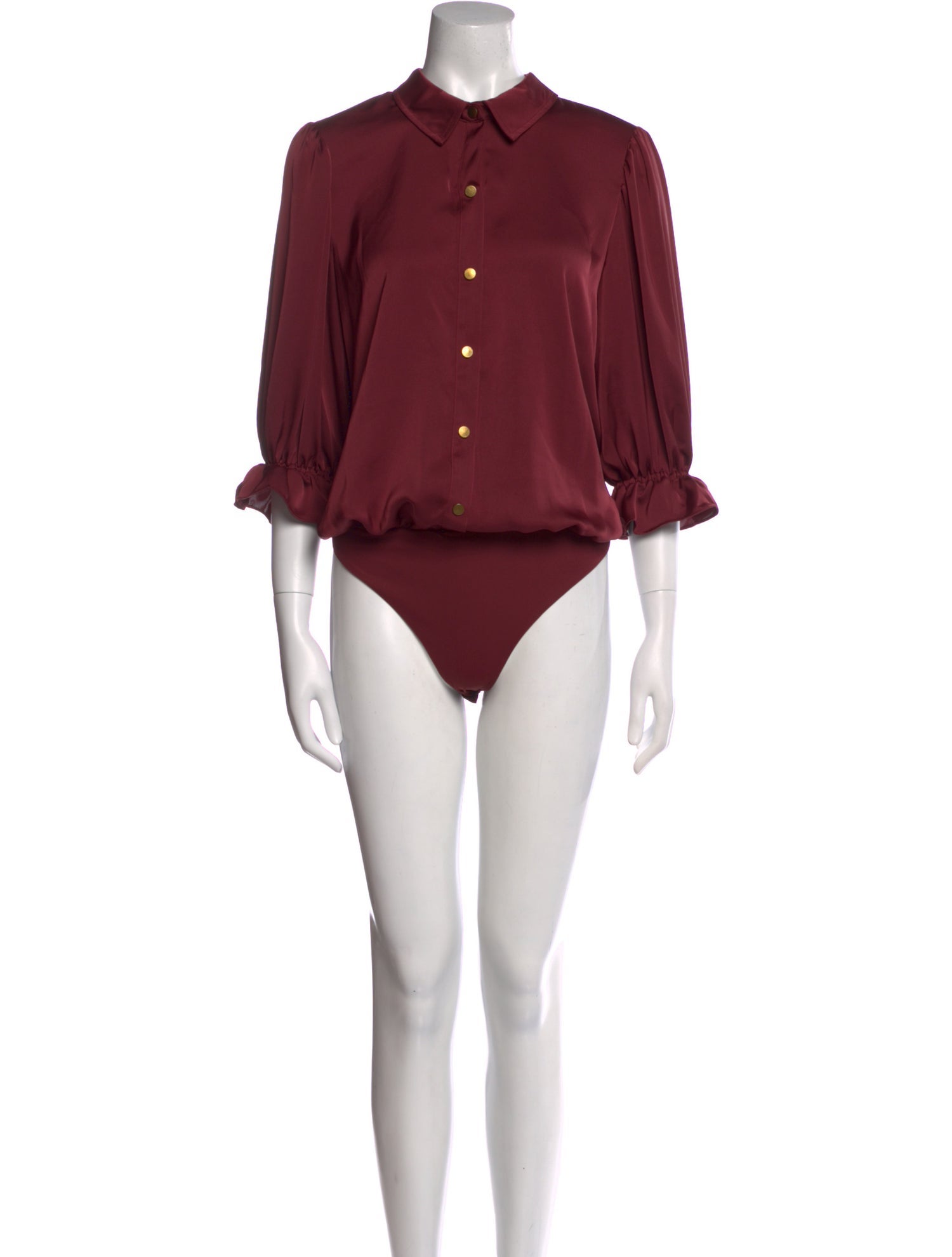 Ramy Brook Mock Neck Three-Quarter Sleeve Bodysuit w/ Tags