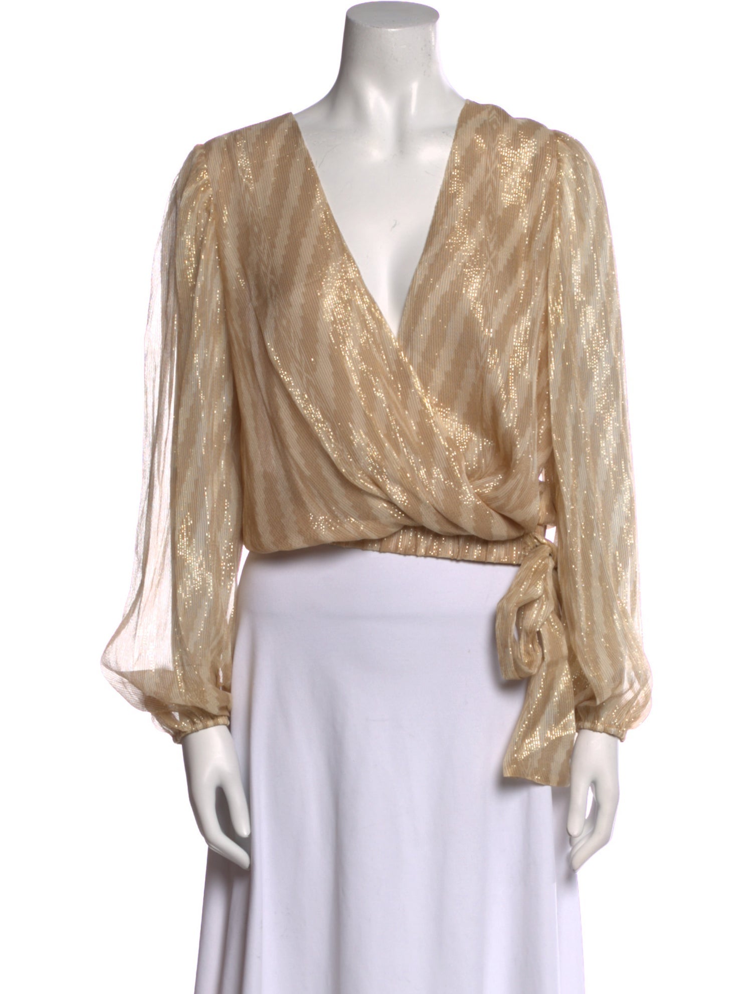 Ramy Brook Silk V-Neck Blouse w/ Tags