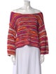 Ramy Brook Striped Bateau Neckline Sweater