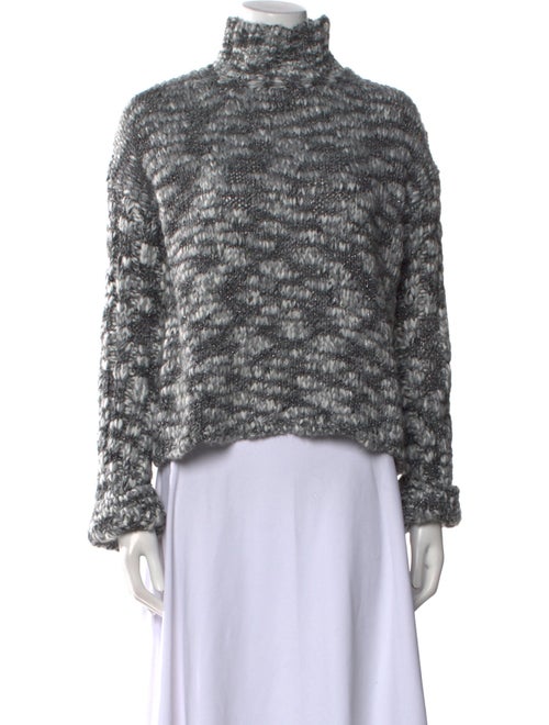 Ramy Brook Printed Turtleneck Sweater