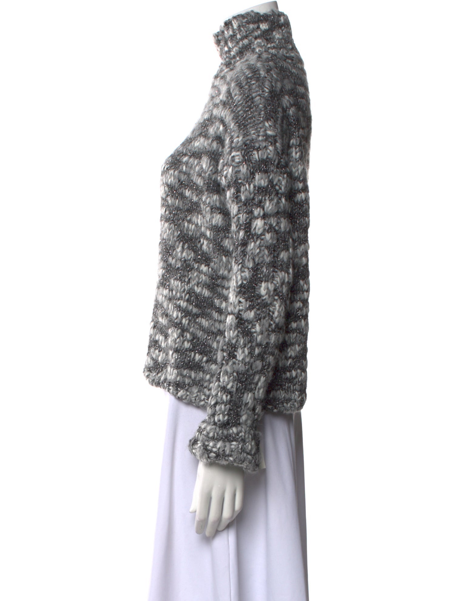 Ramy Brook Printed Turtleneck Sweater