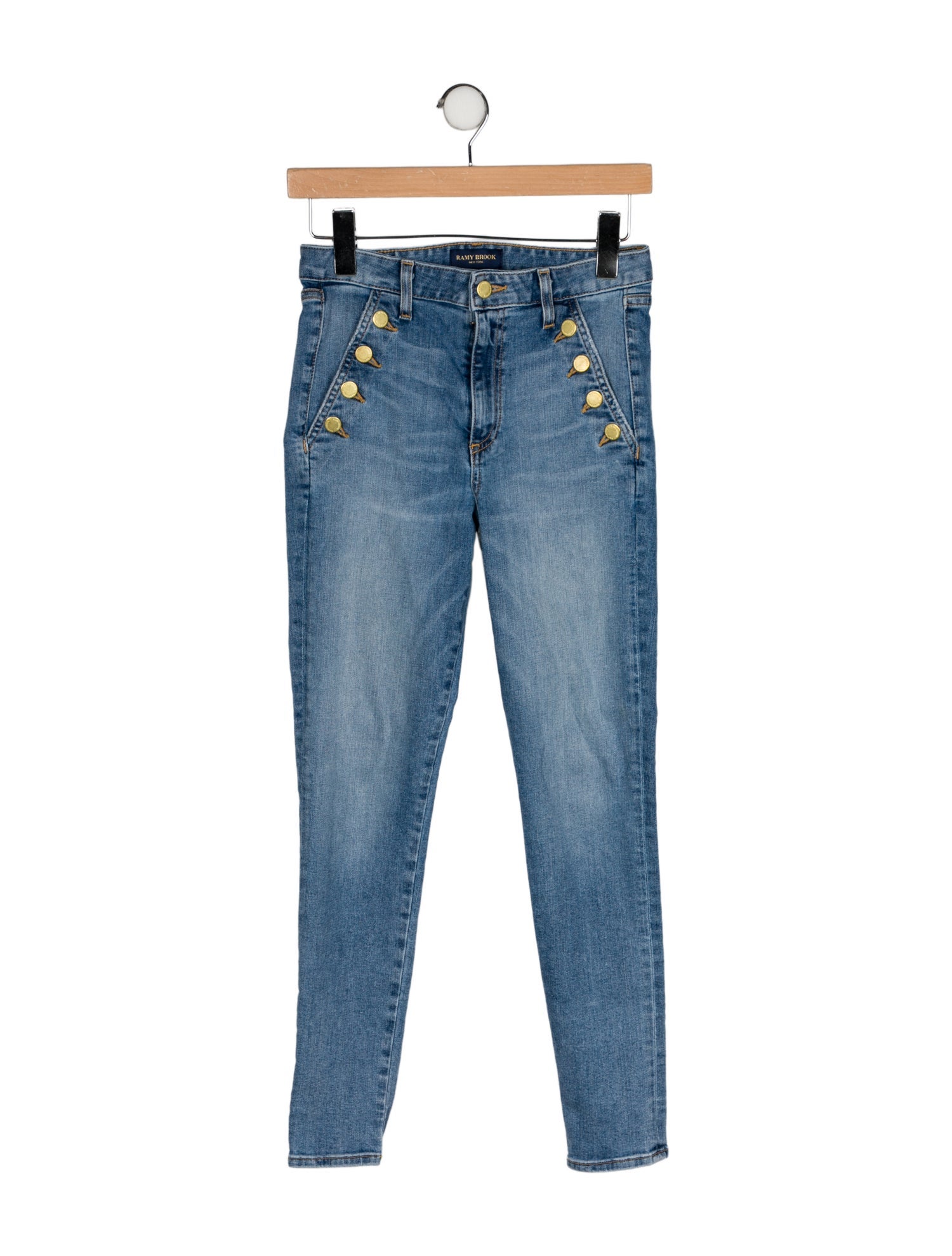 Ramy Brook Mid-Rise Skinny Leg Jeans