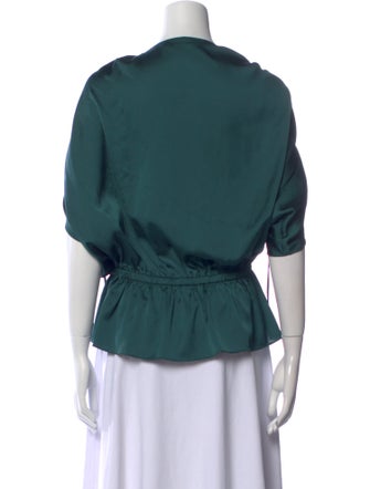 Ramy Brook V-Neck Three-Quarter Sleeve Blouse