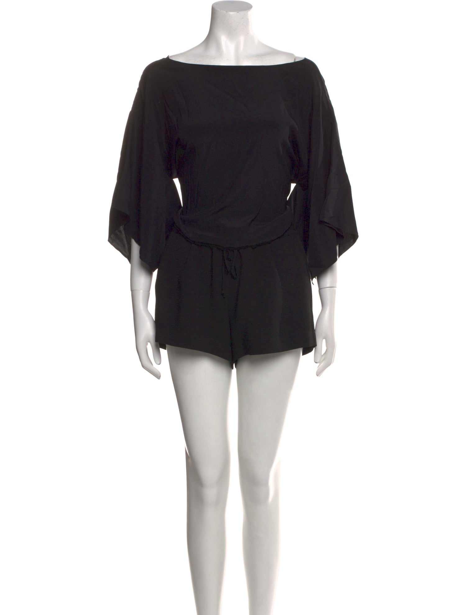 Ramy Brook Silk Bateau Neckline Romper