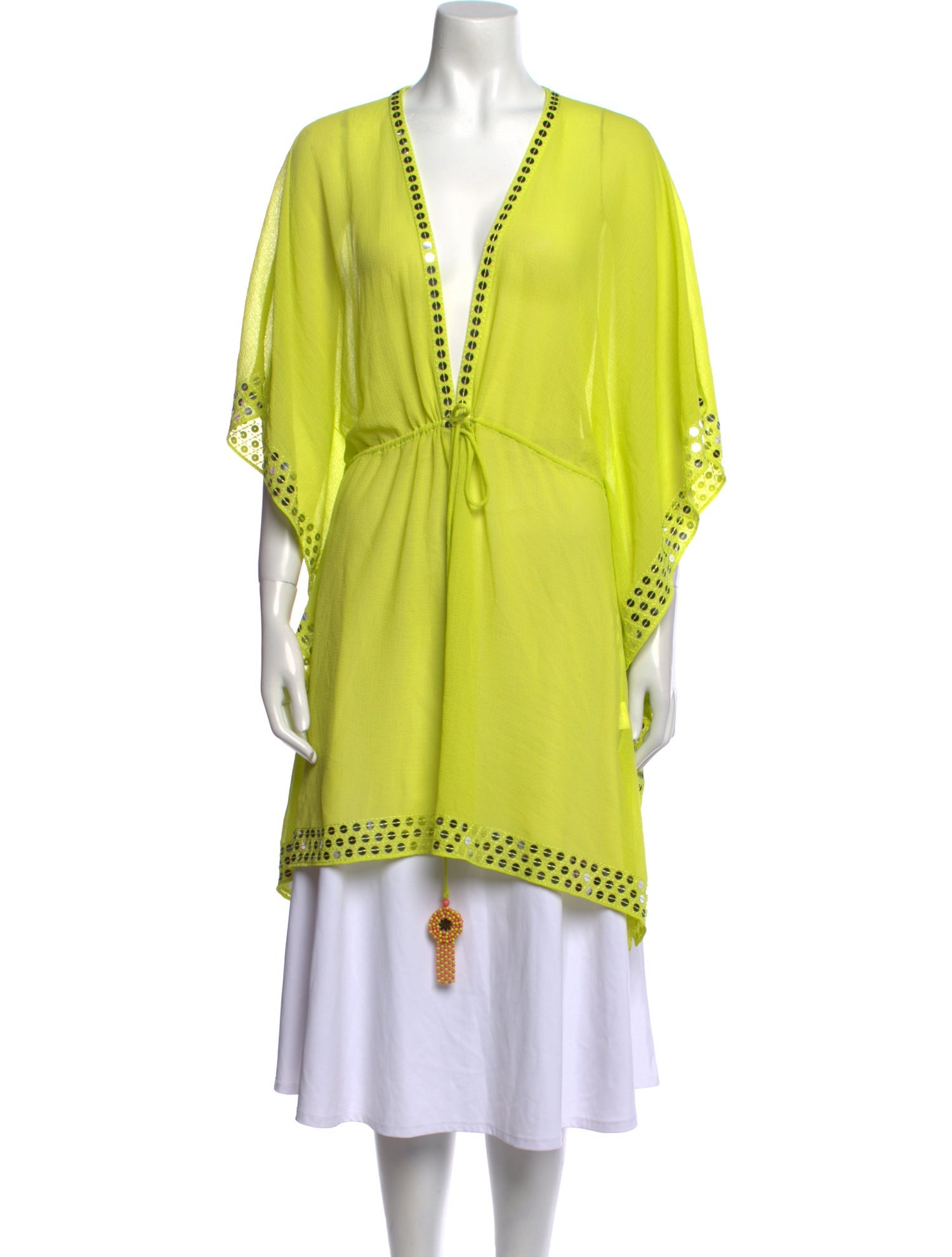 Ramy Brook V-Neck Three-Quarter Sleeve Tunic w/ Tags