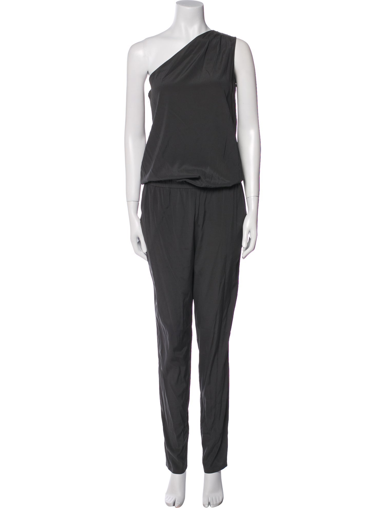 Ramy Brook Silk One-Shoulder Jumpsuit