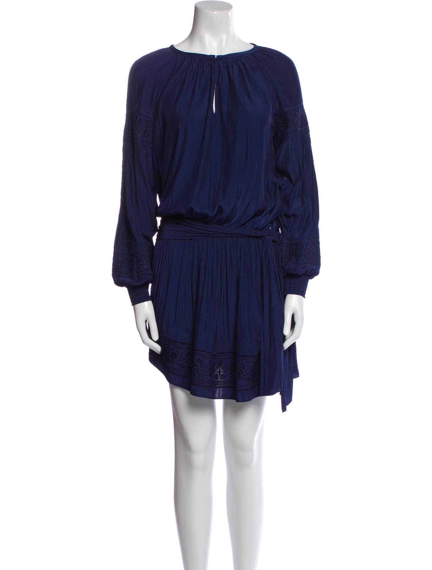 Ramy Brook Bateau Neckline Mini Dress