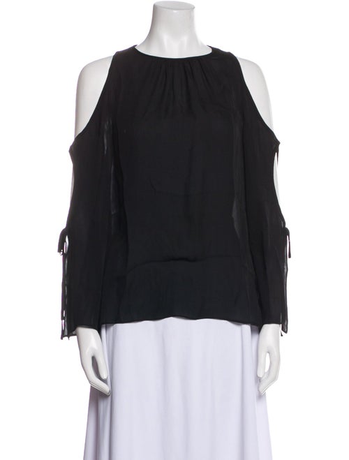 Ramy Brook Silk Crew Neck Blouse
