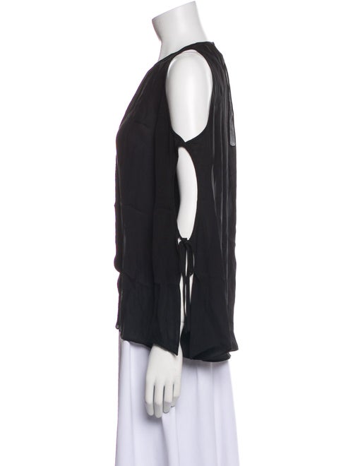 Ramy Brook Silk Crew Neck Blouse