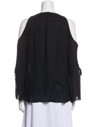 Ramy Brook Silk Crew Neck Blouse