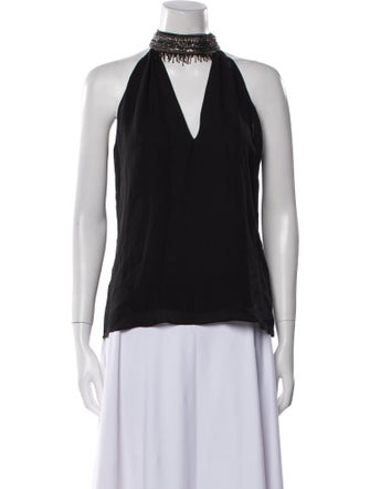 Ramy Brook Silk Turtleneck Blouse