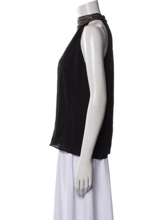 Ramy Brook Silk Turtleneck Blouse