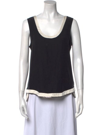 Ramy Brook Silk Scoop Neck Top