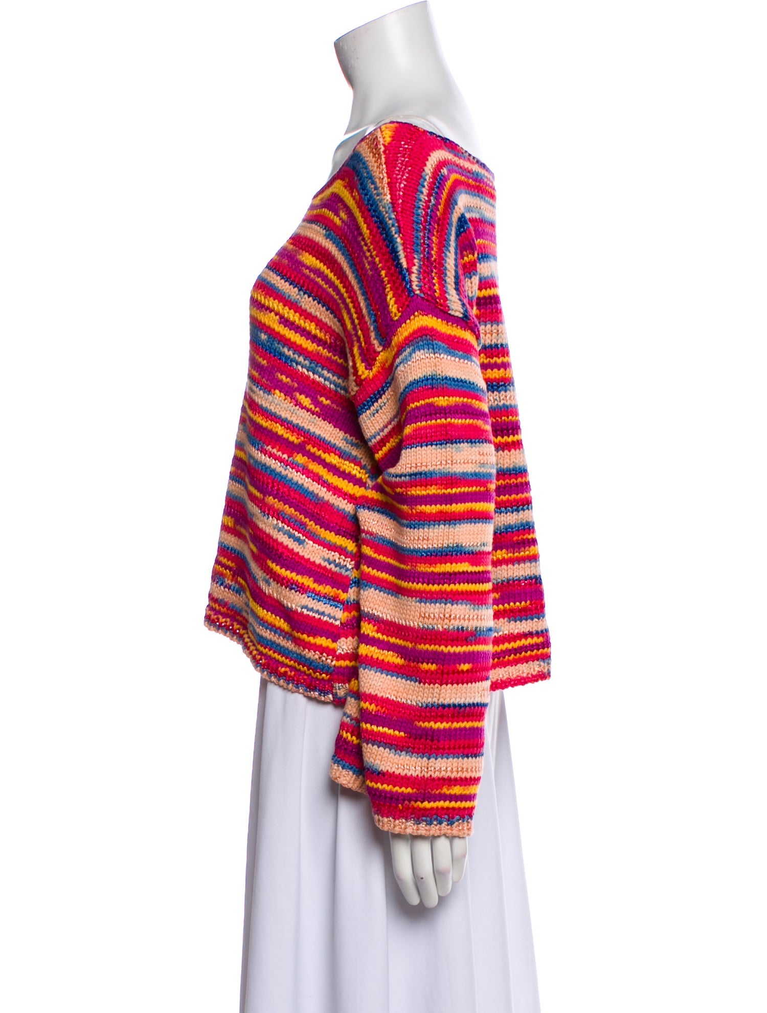 Ramy Brook Striped Off-The-Shoulder Sweater w/ Tags