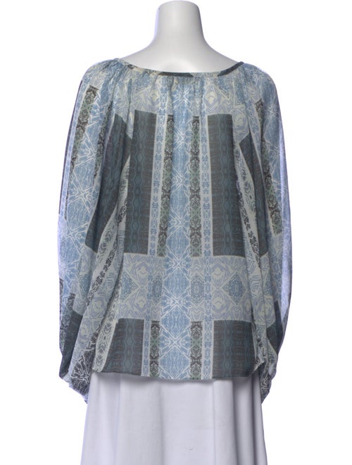 Ramy Brook Printed V-Neck Blouse