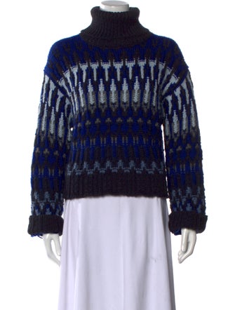 Ramy Brook Printed Turtleneck Sweater