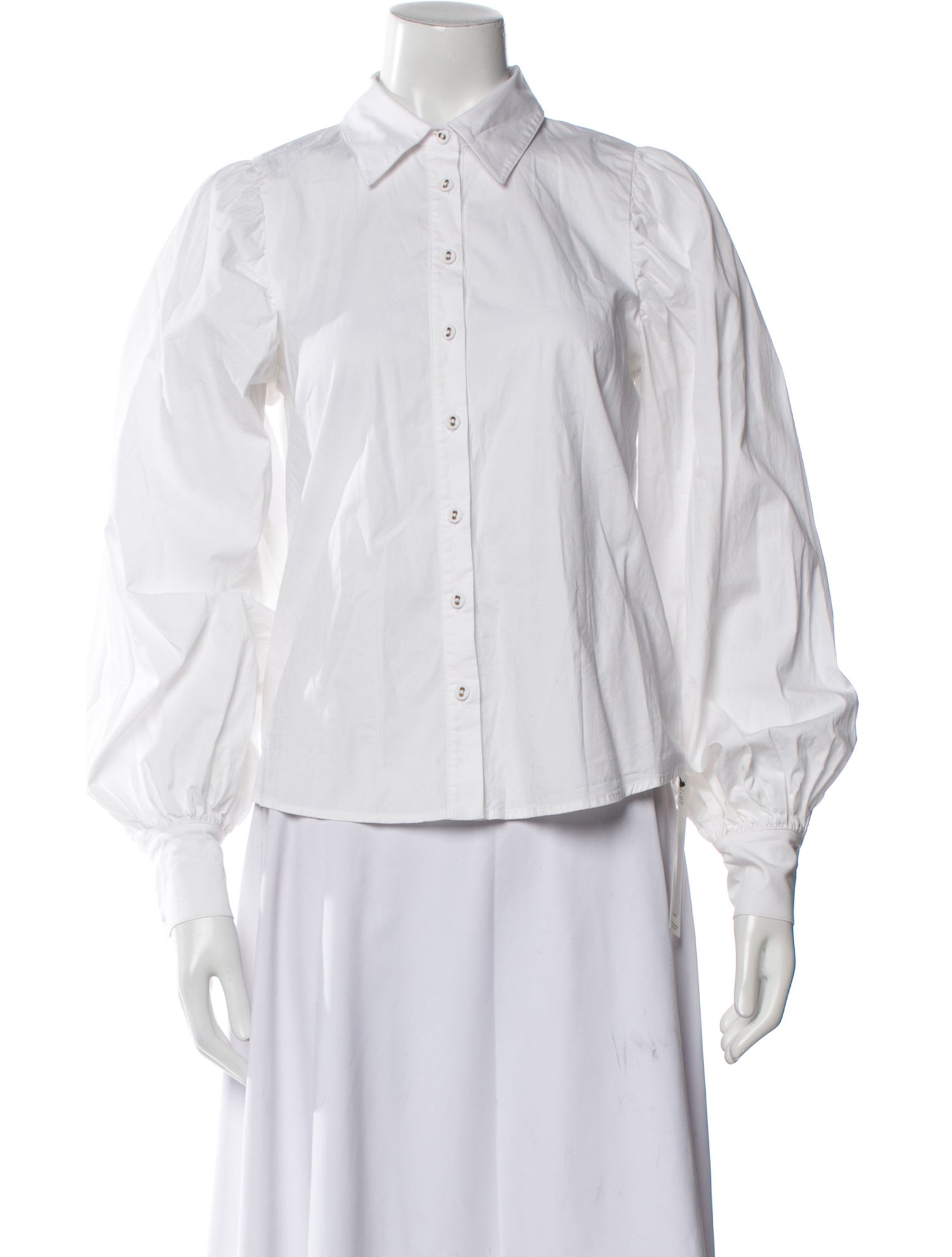 Ramy Brook Three-Quarter Sleeve Button-Up Top