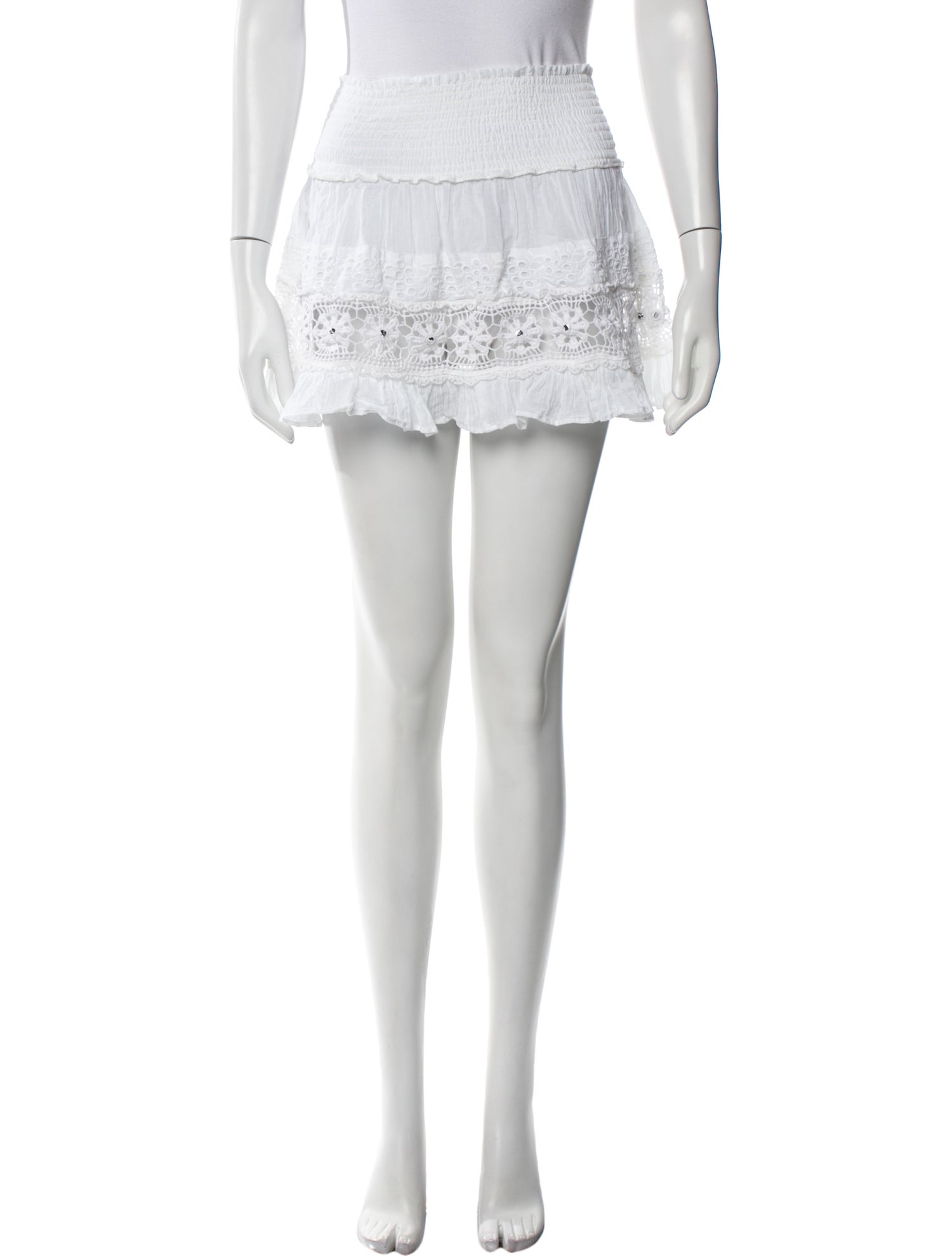 Ramy Brook Pleated Accents Mini Skirt