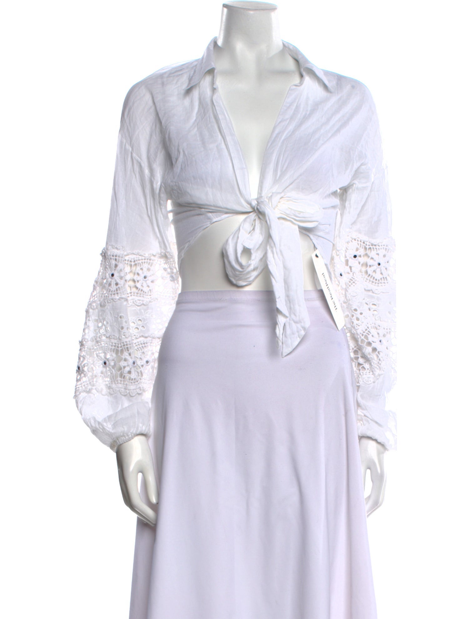 Ramy Brook Long Sleeve Crop Top