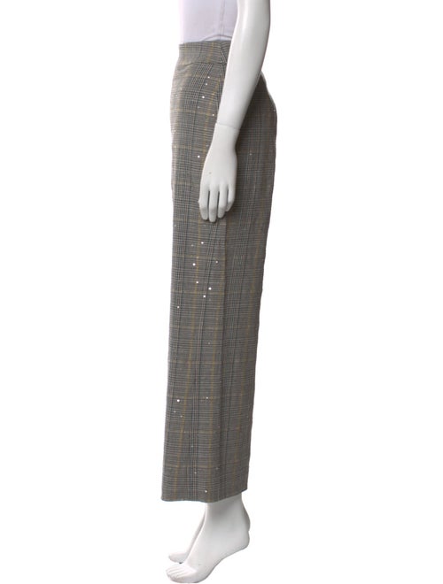 Ramy Brook Plaid Print Wide Leg Pants