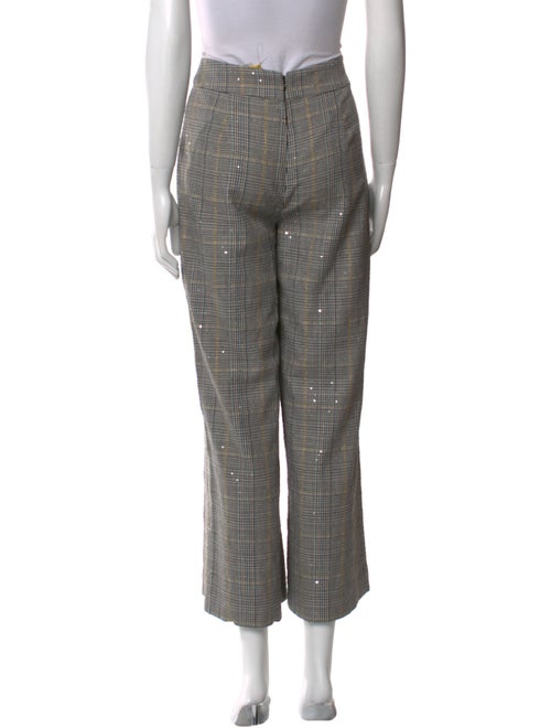 Ramy Brook Plaid Print Wide Leg Pants